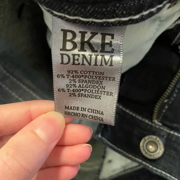 BKE Men’s Aiden Bootleg Dark Blue Jeans Stretch Size 27L - Picture 8 of 12